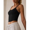 image:imageANRABESS Womens Sleeveless Crop Tops Soft Ribbed Y Back Tank Tops Summer Camisole for Going Out Athletic Gym and WorkoutBlack