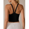 image:imageANRABESS Womens Sleeveless Crop Tops Soft Ribbed Y Back Tank Tops Summer Camisole for Going Out Athletic Gym and WorkoutBlack