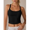 image:imageANRABESS Womens Sleeveless Crop Tops Soft Ribbed Y Back Tank Tops Summer Camisole for Going Out Athletic Gym and WorkoutBlack