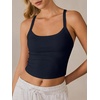 image:imageANRABESS Womens Sleeveless Crop Tops Soft Ribbed Y Back Tank Tops Summer Camisole for Going Out Athletic Gym and WorkoutNavy Blue