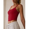 image:imageANRABESS Womens Sleeveless Crop Tops Soft Ribbed Y Back Tank Tops Summer Camisole for Going Out Athletic Gym and WorkoutRed