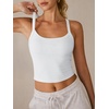 image:imageANRABESS Womens Sleeveless Crop Tops Soft Ribbed Y Back Tank Tops Summer Camisole for Going Out Athletic Gym and WorkoutWhite