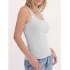 image:imageANRABESS Womens Tank Tops Built in Bra Summer Scoop Neck Sleeveless Basic Tee Ribbed Fitted Casual Shirts 2026 Trendy ClothesLight Gray