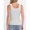 image:imageANRABESS Womens Tank Tops Built in Bra Summer Scoop Neck Sleeveless Basic Tee Ribbed Fitted Casual Shirts 2026 Trendy ClothesLight Gray
