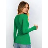 image:imageANRABESS Womens Tops Long Sleeve Shirt Built in Bra  Square NeckSoft Stretchy TextureRibbed Knit Slim Fit tees Casual Everyday Going Out Fall Winter Season LayerGreen