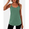 image:imageANRABESS Workout Tank Tops for Women Spaghetti Strap Camisole Shirts Summer 2026 Loose Fit Athletic Running Yoga Gym ClothesGreen
