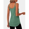 image:imageANRABESS Workout Tank Tops for Women Spaghetti Strap Camisole Shirts Summer 2026 Loose Fit Athletic Running Yoga Gym ClothesGreen