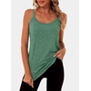 image:imageANRABESS Workout Tank Tops for Women Spaghetti Strap Camisole Shirts Summer 2026 Loose Fit Athletic Running Yoga Gym ClothesGreen