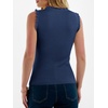 image:imageANRABESS Ribbed Tank Tops for Women Ruffle Style  Crew Neck Sleeveless Sweater Vest Business Casual Cute Shirts Comfort Breathable SkinFriendly OutfitsBlue