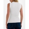 image:imageANRABESS Ribbed Tank Tops for Women Ruffle Style  Crew Neck Sleeveless Sweater Vest Business Casual Cute Shirts Comfort Breathable SkinFriendly OutfitsWhite