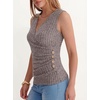 image:imageANRABESS Tank Tops for Women V Neck Sleeveless Sexy Top Ribbed Slim Fitted Tanks 2026 Casual Summer Daily Wear amp Going OutDeep Coffee