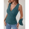 image:imageANRABESS Tank Tops for Women V Neck Sleeveless Sexy Top Ribbed Slim Fitted Tanks 2026 Casual Summer Daily Wear amp Going OutTeal