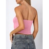image:imageANRABESS Tube Tops for Women Bandeau Strapless Cropped Banded Hem 2026 Summer ClothesPink