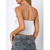 image:imageANRABESS Tube Tops for Women Bandeau Strapless Cropped Banded Hem 2026 Summer ClothesWhite