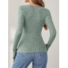 image:imageANRABESS Women Long Sleeve V Neck Shirts  Comfy Soft Sexy SweaterSlim Fit Wrap Top Daily Work Office Vacation Outfits Casual Dressy Spring Fall WinterLight Green
