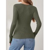 image:imageANRABESS Women Long Sleeve V Neck Shirts  Comfy Soft Sexy SweaterSlim Fit Wrap Top Daily Work Office Vacation Outfits Casual Dressy Spring Fall WinterDeep Green