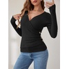 image:imageANRABESS Women Long Sleeve V Neck Shirts  Comfy Soft Sexy SweaterSlim Fit Wrap Top Daily Work Office Vacation Outfits Casual Dressy Spring Fall WinterBlack
