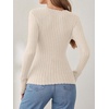 image:imageANRABESS Women Long Sleeve V Neck Shirts  Comfy Soft Sexy SweaterSlim Fit Wrap Top Daily Work Office Vacation Outfits Casual Dressy Spring Fall WinterLight Khaki