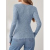 image:imageANRABESS Women Long Sleeve V Neck Shirts  Comfy Soft Sexy SweaterSlim Fit Wrap Top Daily Work Office Vacation Outfits Casual Dressy Spring Fall WinterBlue