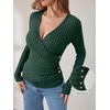 image:imageANRABESS Women Long Sleeve V Neck Shirts  Comfy Soft Sexy SweaterSlim Fit Wrap Top Daily Work Office Vacation Outfits Casual Dressy Spring Fall WinterGreen