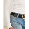 image:imageANRABESS Womens Cowl Neck Long Sleeve ShirtsSoft Ribbed Knit Crop Tops with Side RuchedCasual amp Going Out Tshirts for FallWhite