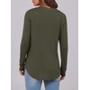 image:imageANRABESS Womens Long Sleeve Shirts 2026 Spring Fashion Dressy Casual Tops Trendy Henley Blouses Cute Work Outfits ClothesArmy Green