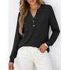 image:imageANRABESS Womens Long Sleeve Shirts 2026 Spring Fashion Dressy Casual Tops Trendy Henley Blouses Cute Work Outfits ClothesBlack