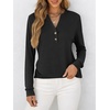 image:imageANRABESS Womens Long Sleeve Shirts 2026 Spring Fashion Dressy Casual Tops Trendy Henley Blouses Cute Work Outfits ClothesBlack
