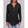 image:imageANRABESS Womens Long Sleeve Shirts 2026 Spring Fashion Dressy Casual Tops Trendy Henley Blouses Cute Work Outfits ClothesBlack