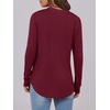 image:imageANRABESS Womens Long Sleeve Shirts 2026 Spring Fashion Dressy Casual Tops Trendy Henley Blouses Cute Work Outfits ClothesBurgundy