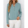 image:imageANRABESS Womens Long Sleeve Shirts 2026 Spring Fashion Dressy Casual Tops Trendy Henley Blouses Cute Work Outfits ClothesCadet Blue