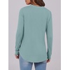 image:imageANRABESS Womens Long Sleeve Shirts 2026 Spring Fashion Dressy Casual Tops Trendy Henley Blouses Cute Work Outfits ClothesCadet Blue