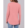 image:imageANRABESS Womens Long Sleeve Shirts 2026 Spring Fashion Dressy Casual Tops Trendy Henley Blouses Cute Work Outfits ClothesCoral Pink