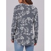 image:imageANRABESS Womens Long Sleeve Shirts 2026 Spring Fashion Dressy Casual Tops Trendy Henley Blouses Cute Work Outfits ClothesGrey White Floral