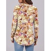 image:imageANRABESS Womens Long Sleeve Shirts 2026 Spring Fashion Dressy Casual Tops Trendy Henley Blouses Cute Work Outfits ClothesKhaki Beige Floral