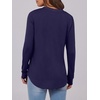 image:imageANRABESS Womens Long Sleeve Shirts 2026 Spring Fashion Dressy Casual Tops Trendy Henley Blouses Cute Work Outfits ClothesNavy Blue
