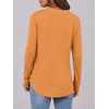 image:imageANRABESS Womens Long Sleeve Shirts 2026 Spring Fashion Dressy Casual Tops Trendy Henley Blouses Cute Work Outfits ClothesOrange