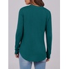 image:imageANRABESS Womens Long Sleeve Shirts 2026 Spring Fashion Dressy Casual Tops Trendy Henley Blouses Cute Work Outfits ClothesTeal