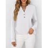 image:imageANRABESS Womens Long Sleeve Shirts 2026 Spring Fashion Dressy Casual Tops Trendy Henley Blouses Cute Work Outfits ClothesWhite