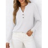 image:imageANRABESS Womens Long Sleeve Shirts 2026 Spring Fashion Dressy Casual Tops Trendy Henley Blouses Cute Work Outfits ClothesWhite