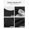 image:imageANRABESS Womens Long Sleeve Shirts Built in Bra Top  Slim Fit Crew Neck Basic Tee Soft Comfy Breathable Casual Wear Going Out Travel Daily Spring Fall Layer Trendy OutfitsBlack