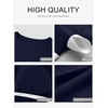 image:imageANRABESS Womens Long Sleeve Shirts Built in Bra Top  Slim Fit Crew Neck Basic Tee Soft Comfy Breathable Casual Wear Going Out Travel Daily Spring Fall Layer Trendy OutfitsNavy Blue