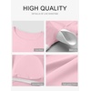 image:imageANRABESS Womens Long Sleeve Shirts Built in Bra Top  Slim Fit Crew Neck Basic Tee Soft Comfy Breathable Casual Wear Going Out Travel Daily Spring Fall Layer Trendy OutfitsLight Pink