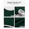 image:imageANRABESS Womens Long Sleeve Shirts Built in Bra Top  Slim Fit Crew Neck Basic Tee Soft Comfy Breathable Casual Wear Going Out Travel Daily Spring Fall Layer Trendy OutfitsForest