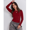 image:imageANRABESS Womens Long Sleeve Shirts Built in Bra Top  Slim Fit Crew Neck Basic Tee Soft Comfy Breathable Casual Wear Going Out Travel Daily Spring Fall Layer Trendy OutfitsRed