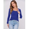 image:imageANRABESS Womens Long Sleeve Shirts Scoop Neck Ribbed Knit Slim Fitted Tops Casual Basic Tee 2026 Fall Fashion Outfits ClothesRoyal Blue