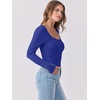 image:imageANRABESS Womens Long Sleeve Shirts Scoop Neck Ribbed Knit Slim Fitted Tops Casual Basic Tee 2026 Fall Fashion Outfits ClothesRoyal Blue