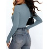 image:imageANRABESS Womens Long Sleeve V Neck Ribbed Knit Fitted Tops  Comfy Basic Tee Shirts Slim Fit Stretchy Soft Breathable Fabric Fall Winter Layer Casual Work Travel Vacation Daily WearGrey Blue