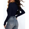 image:imageANRABESS Womens Long Sleeve V Neck Ribbed Knit Fitted Tops  Comfy Basic Tee Shirts Slim Fit Stretchy Soft Breathable Fabric Fall Winter Layer Casual Work Travel Vacation Daily WearNavy Blue