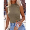image:imageANRABESS Womens Mock Neck Tank Tops  Sleeveless Fitted Sweater Shirts Soft Knit Wool Blend Dressy Casual Business Work Office Clothes Summer Fall TransitionLight Camel